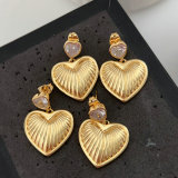 Metal heart earrings