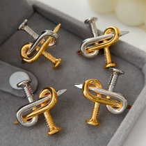 Fashion metal nail earrings