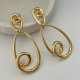 Metal speacil earrings