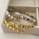 Pave zircon snake cuff