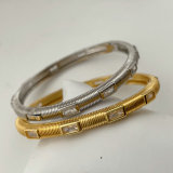 Pave zircon fashion bangle