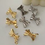 Metal bow earrings