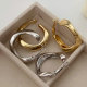 Metal s shape earrings