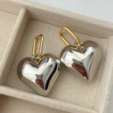 Chunky heart earrings