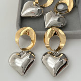 Chunky heart earrings