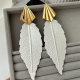 Chumky leaf earrings