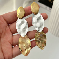 Long leaf earrings