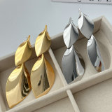 Chunky leaf earrings