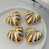 Biocolor fan earrings