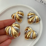 Biocolor fan earrings