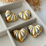 Biocolor fan earrings