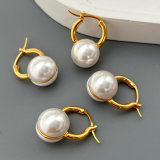 Pearl ball earrings