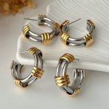 Bicolor knot hoop