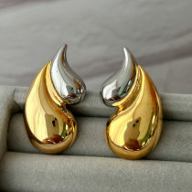 Bicolor teardrop earrings