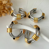 Bicolor knot hoop
