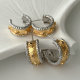 Bicolor dasiy earrings