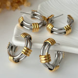 Bicolor knot hoop