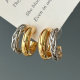Bicolor circle hoop