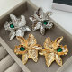 Chunky flower earrings