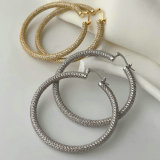 Chunky pave zircon full hoop