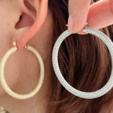 Chunky pave zircon full hoop