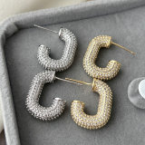 Pave zircon u hoop