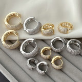 Pave basic zircon hoop
