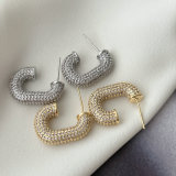 Pave zircon u hoop