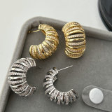 Chunky half moon hoop