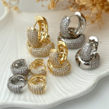 Pave basic zircon hoop