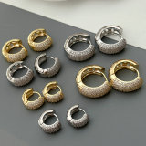 Pave basic zircon hoop