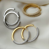 Pave basic zircon hoop