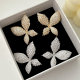 Chunky pave butterfly earrings