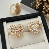 Pave zircon heart ring