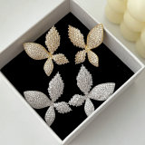 Chunky pave butterfly earrings