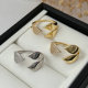 Pave leaf ring