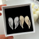 Pave zircon wing earrings