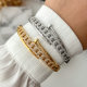 Pave zircon link chain bangle
