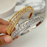 Pave zircon link chain bangle