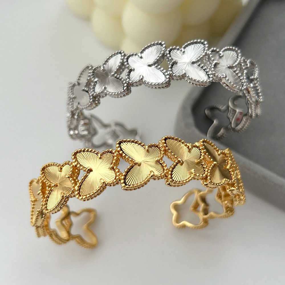 Metal butterfly cuff