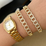 Pave zircon cuban chain cuff