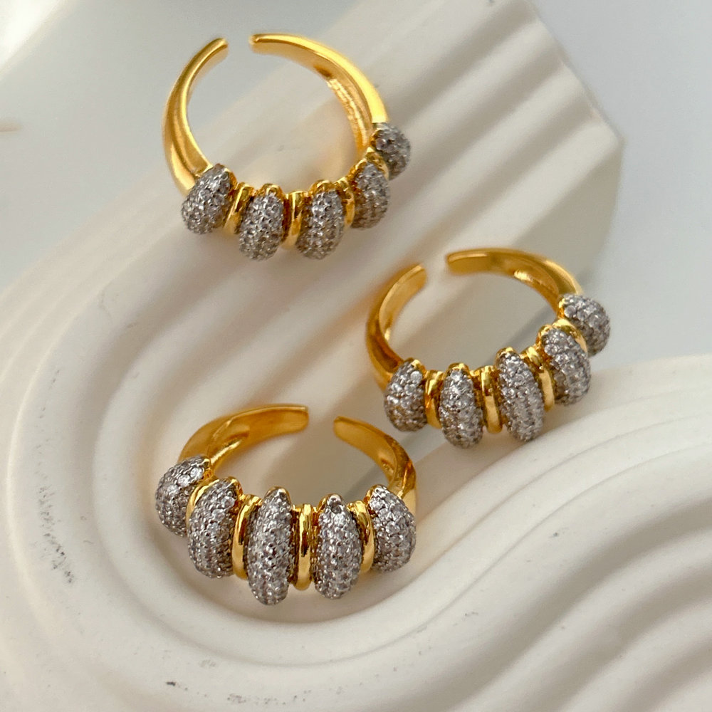 Bicolor twist ring