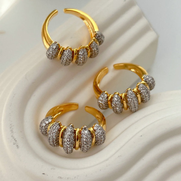 Bicolor twist ring