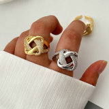 Pave twist ring