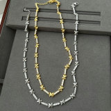 Pave corss necklace