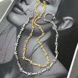 Pave corss necklace