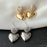 Small heart earrings