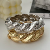 Chunky alloy twist bangle
