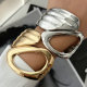 Chunky metal s shape cuff