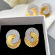 Biocolor circle earrings